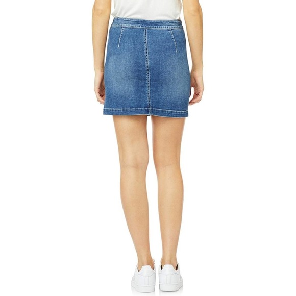 Wallflower Denim Button Front Skirt Juniors 18W - Picture 2 of 11